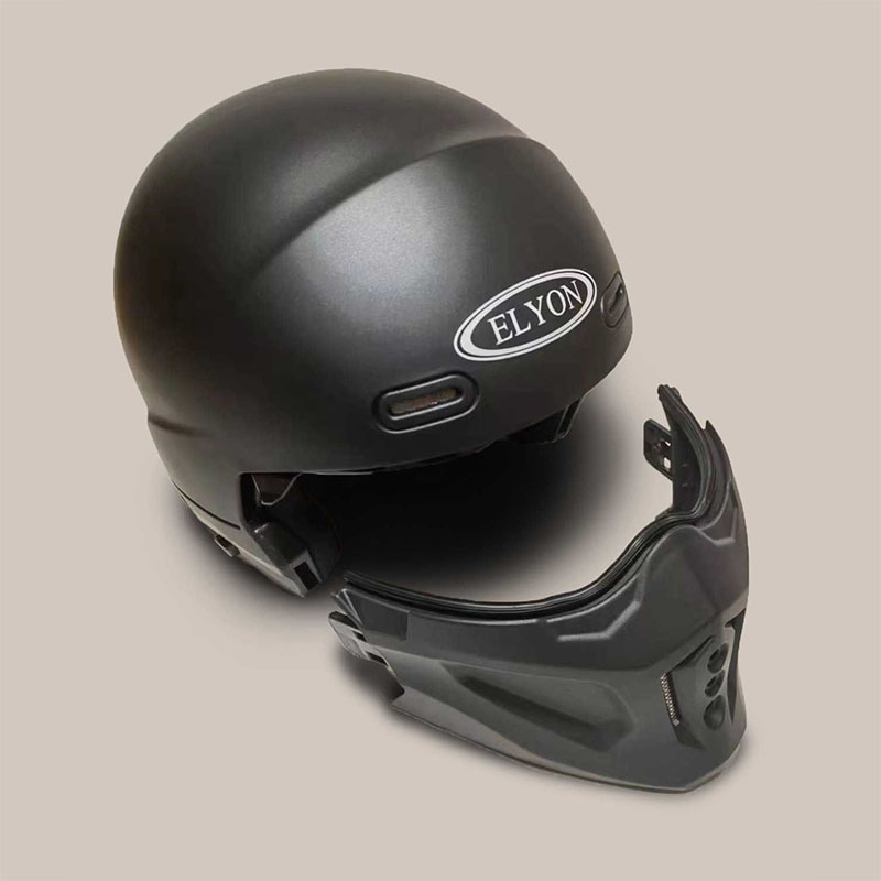Full Face Variable Black Motorcycle Helmet