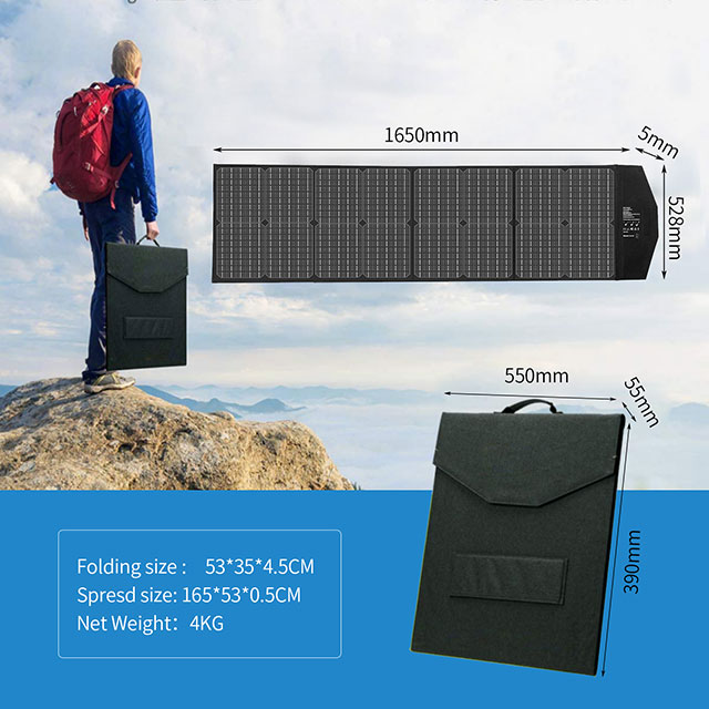 100W Foldable Solar Panel with Storage Bag
