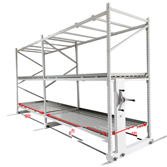 Manual Mobile Carriage for Pallet Grow Rack