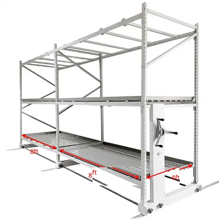 Sistema de rack de cultivo vertical móvil