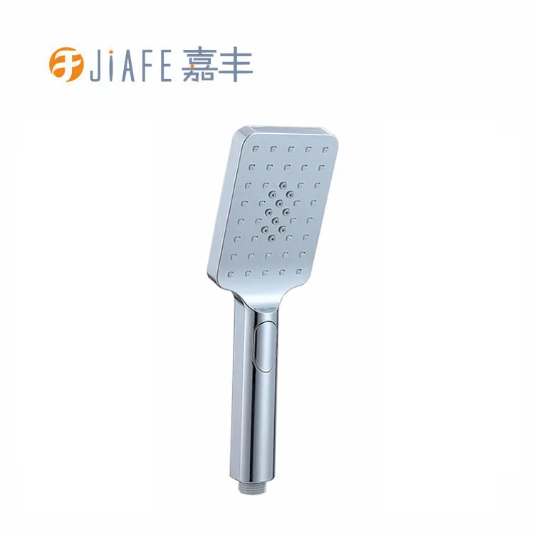 Single Function Rectangular ABS Chrome Hand Shower