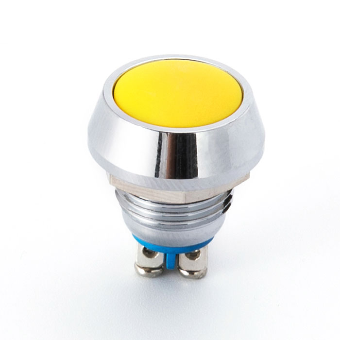 Yellow Metal Round Button Switch