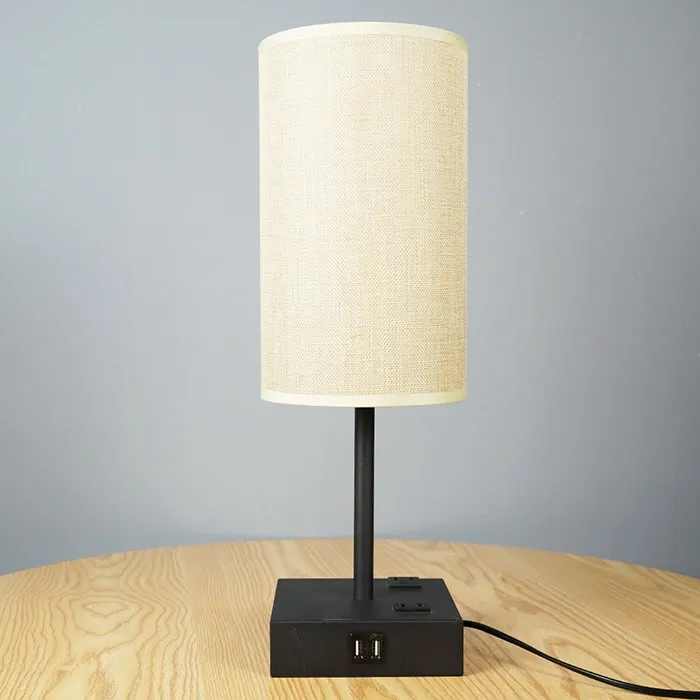 Contemporary Chinese Cloth Cover Table Lamp