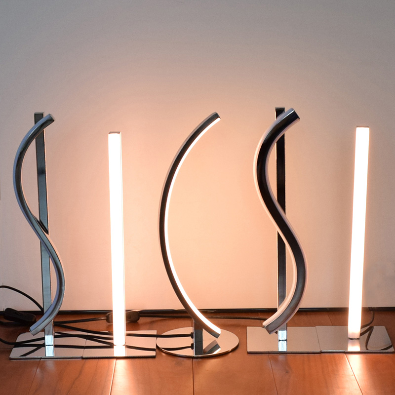 Lámparas de mesa de madera de escritorio