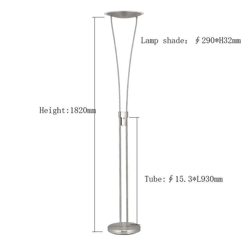 Double Pole Twist LED Floor Lamp Lighting