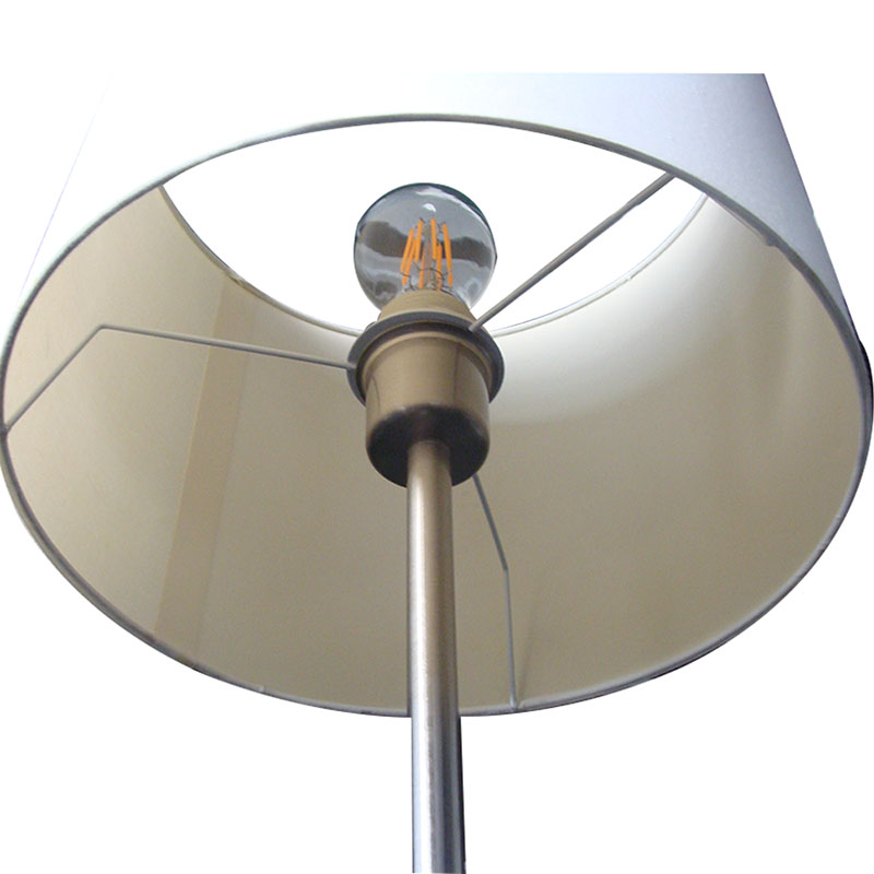 Fabric Shade Single Pole Floor Lamp
