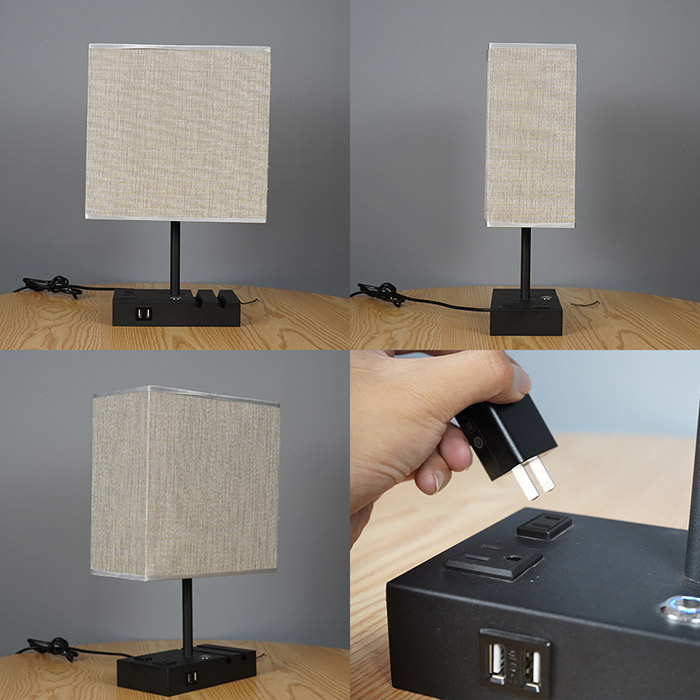 Moderní látková krycí lampa do ložnice