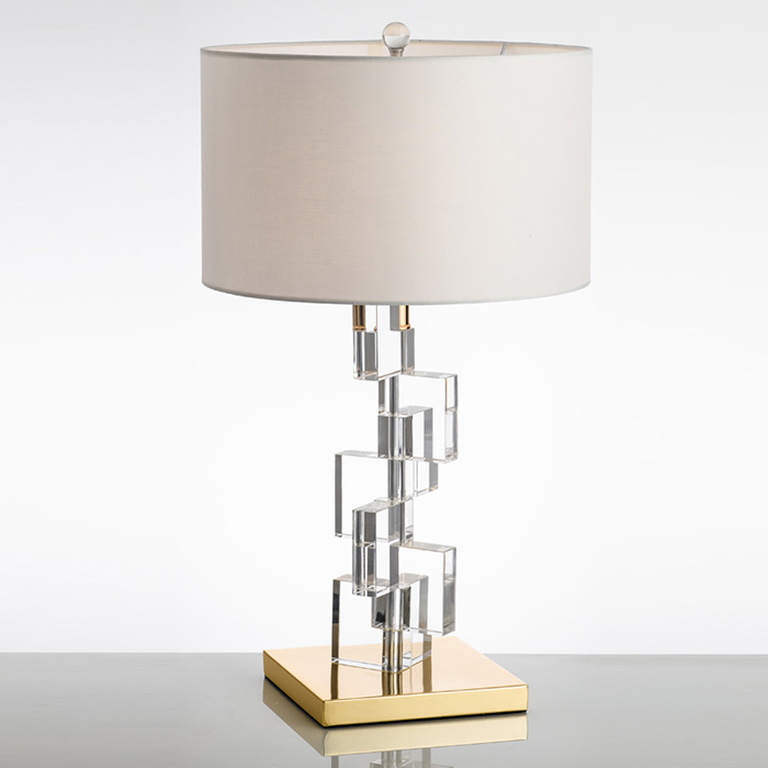 Moderní křišťálová stolní lampa