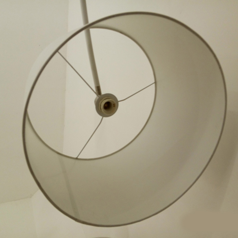 Nordic Fabric Shade Arc Floor Lamp