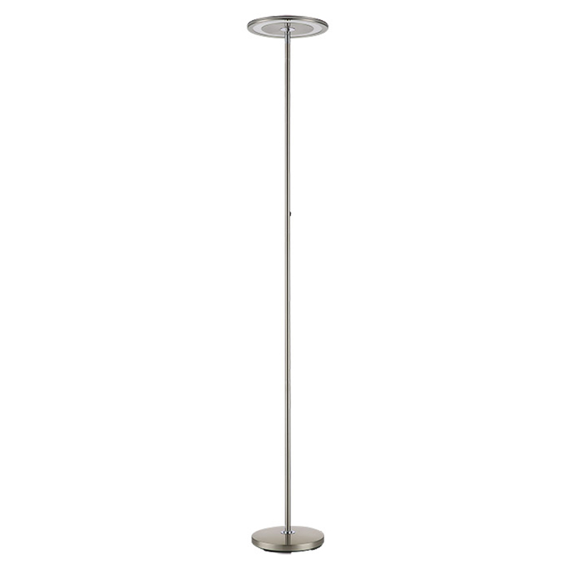 Satin Nickel Single Pole Floor Lamp