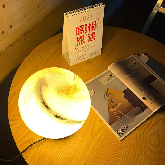 Lampada a LED impermeabile con luce notturna in vetro stellato USB