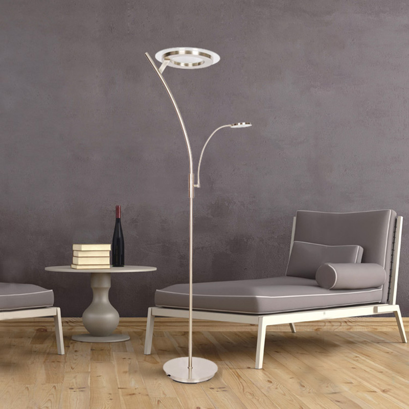 Y Shape Mother And Son LED Floor Lamp