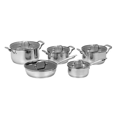 WA103901 10Pcs Cut edge cookware set