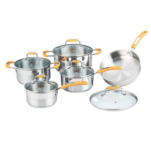 WA106301 10Pcs Cut edge cookware set