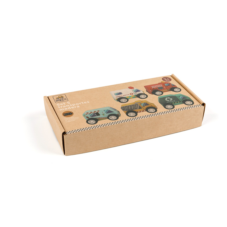 Corrugated Toy Paper Box of 5 Cars