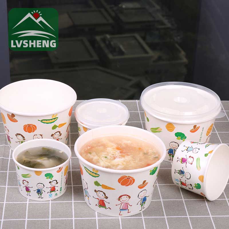 Paper Bowls With Lids 350ml