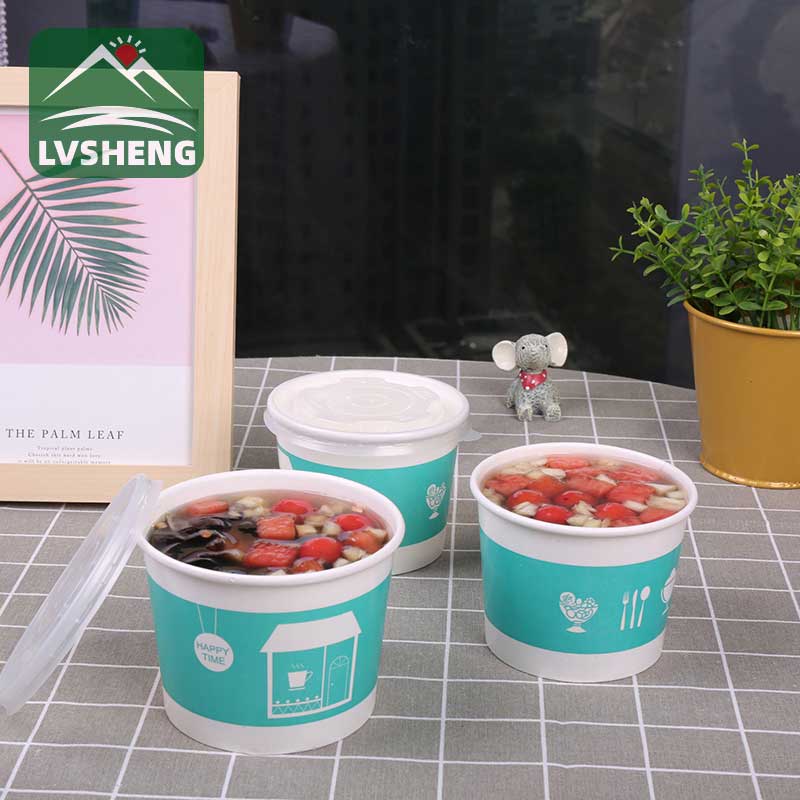 Paper Bowls With Lids 350ml