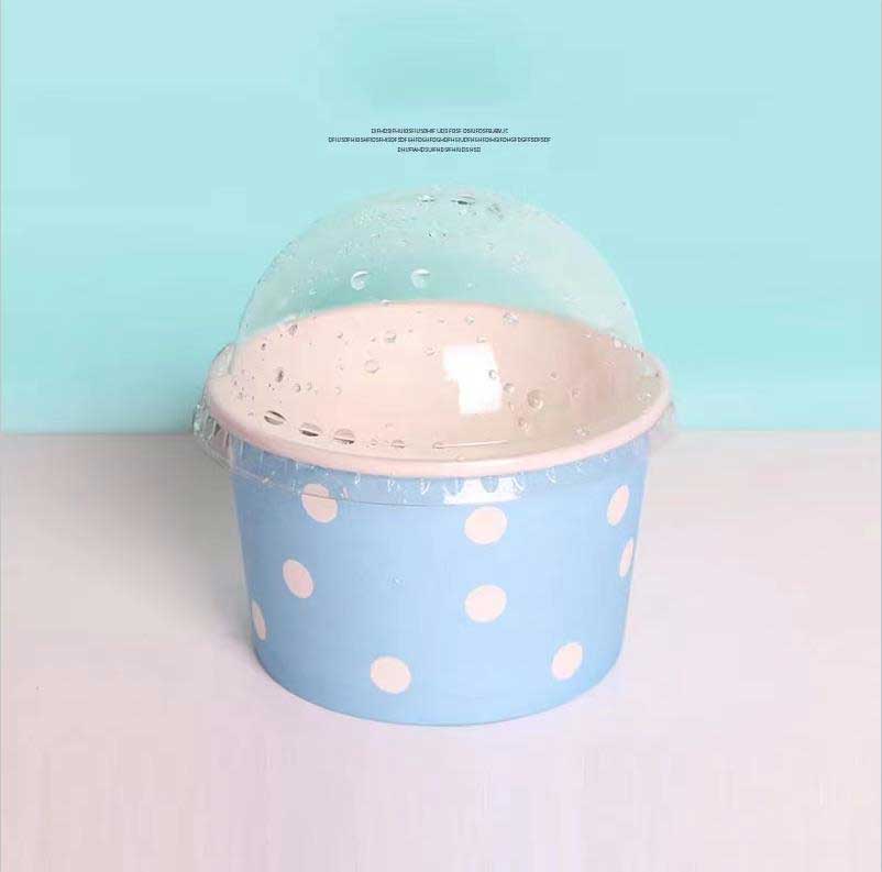 Ice Cream Cup With Dome Lids