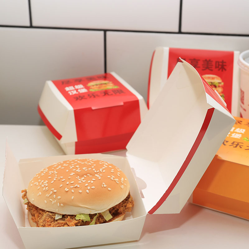 Caixa de hamburguesas biodegradables