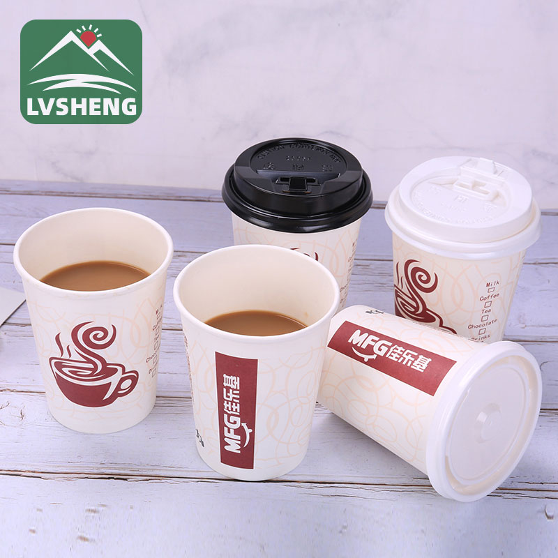 Paper Cups With Lid 12 Oz For Coffee
