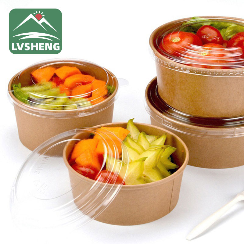 Disposable Paper Salad Bowl/Salad Container