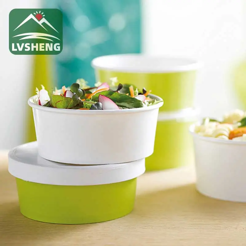 White Paper Salad Bowl