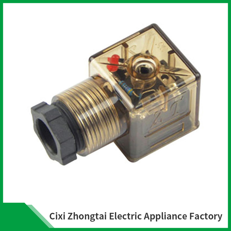The specification of the DIN solenoid valve connector
