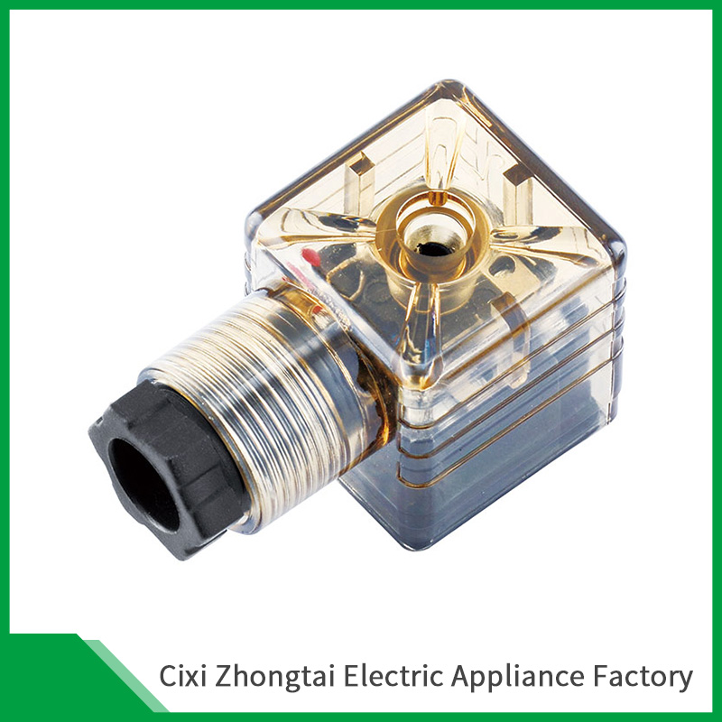 The aspect of the DIN solenoid valve connector(1)