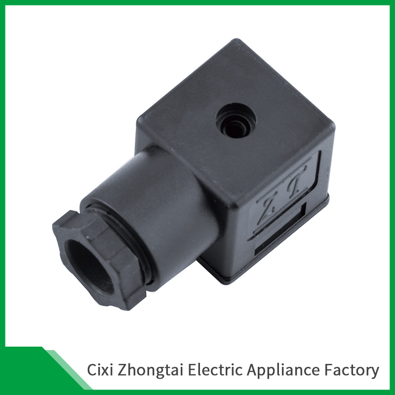 Form A Internal Thread A14 DIN Solenoid Valve Connector Without Led Waterproof IP67