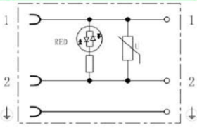 Form A DIN magnetventil Varistor-kontakt Vanntett IP67