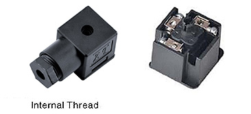 Form A Internal Thread B12 Solenoid Valve Connector Without Led IP67