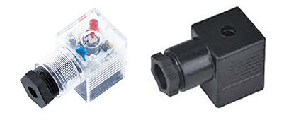 Form A DIN Solenoid Valve Full-Wave Rectifier Connector