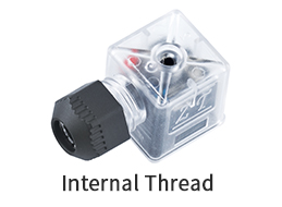Form A AC DC External Thread DIN Solenoid Valve Connector With Led Waterproof IP67