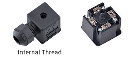 Form A A14 External Thread DIN Solenoid Valve Connector Without Led Waterproof IP67