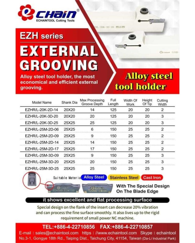 External_Grooving_Alloy_Steel_tool_holder