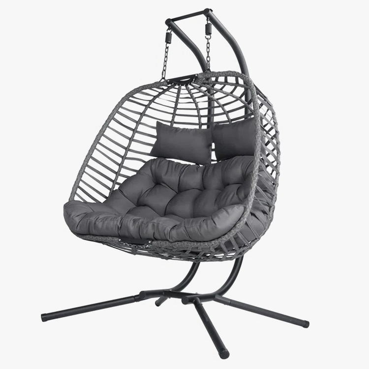 2 Person Seat Rattan Egg Swing Chair