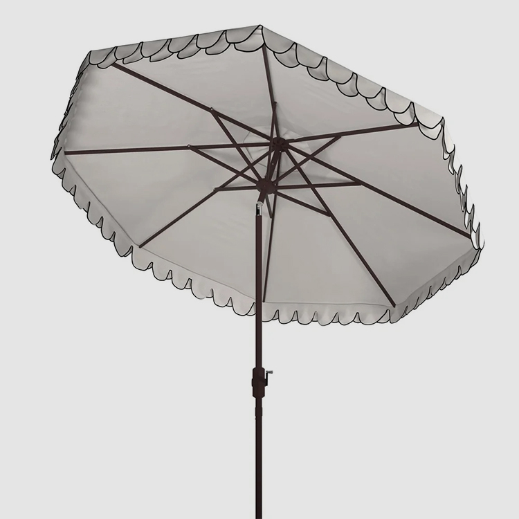 9Ft Crank Double Wavy Patio Umbrella
