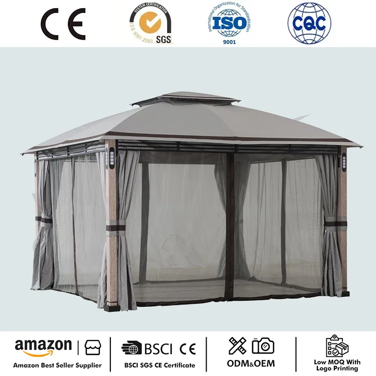 2 Tier Backyard Soft Top Gazebo