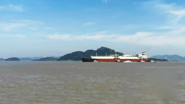 Ningbo wis nampa 50,9 milyar meter persegi gas alam kanthi tekan kapal LNG kaping 500.