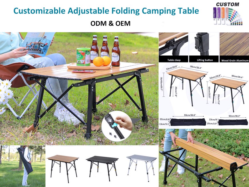 Adjustable Height Folding Tables!