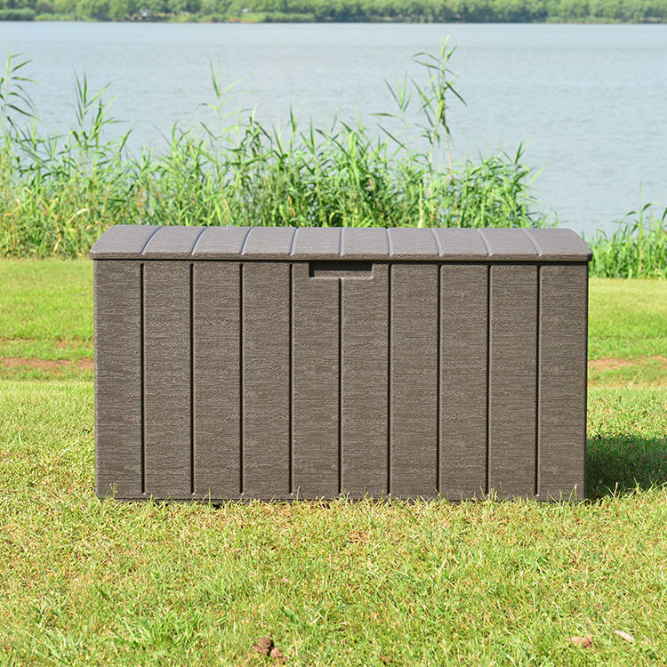 YM Outdoor Storage Box 100 Gallon Waterproof Deck Box For Furniture Outdoor Storage