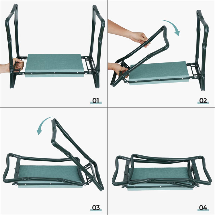 Garden Kneeler Folding Seat with Tools Bag