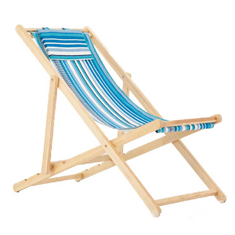 Wooden Folding Sling Beach Chair