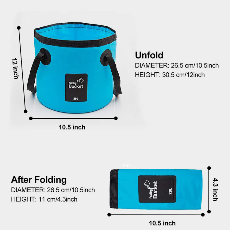 Foldable 20L Camping Bucket