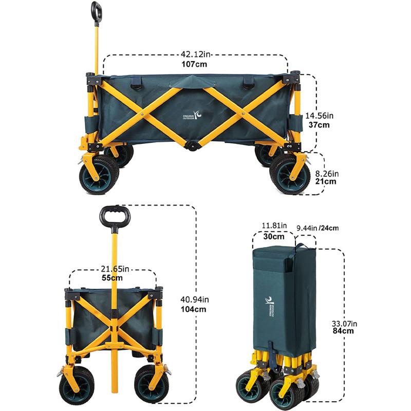 Outdoor Collapsible Wagon Cart Utility Folding Carts