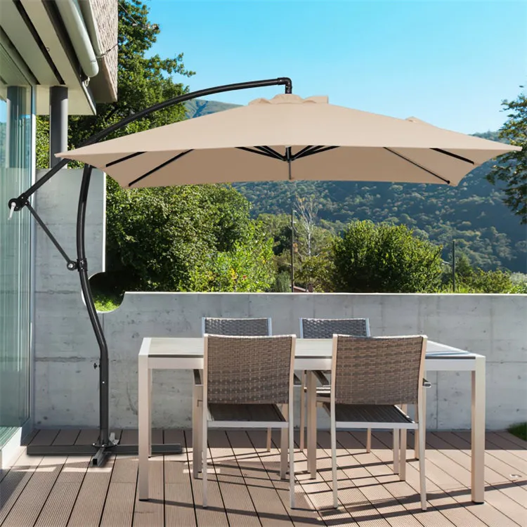 9 x 9 ft Hanging Offset Patio Cantilever Umbrella