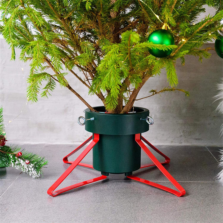 Soporte de árbol de Navidad de metal ajustable