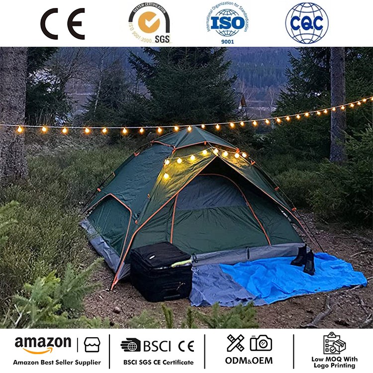 Водоотпорен автоматски шатор за 3 лица за кампување