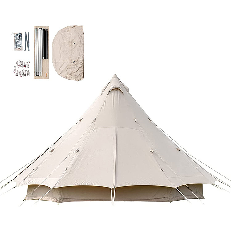 4 Season Cotton Canvas Pyramid Tent