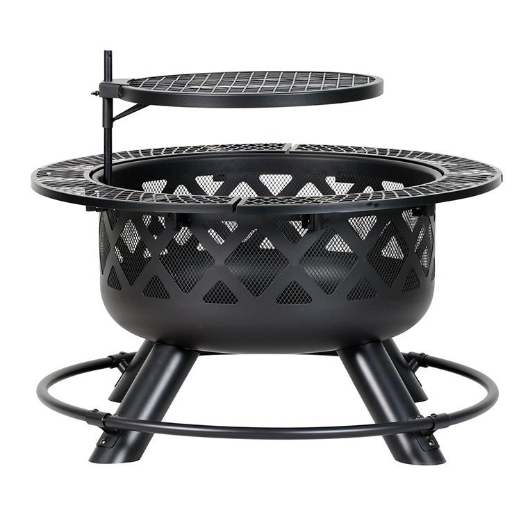 Wood Burning Fire Pit for Outdoor Grill